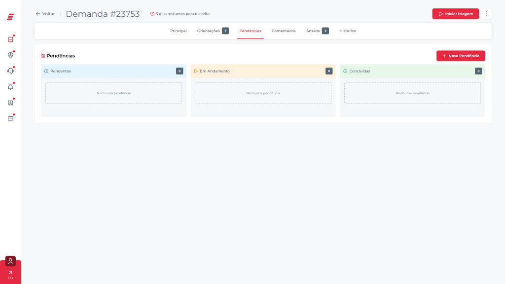 Kanban demandas legal operations